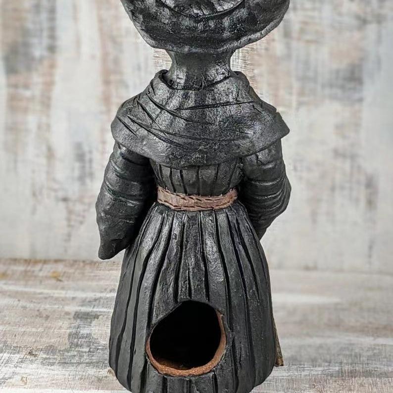 Plague Doctor Incense Burner Halloween Ornament Mr. Mini Crow Statue Effective Stress Anxiety Relief Home Decoration Prop