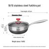Zhi Shi SUS316 Stainless Steel Yukihira Saucepan