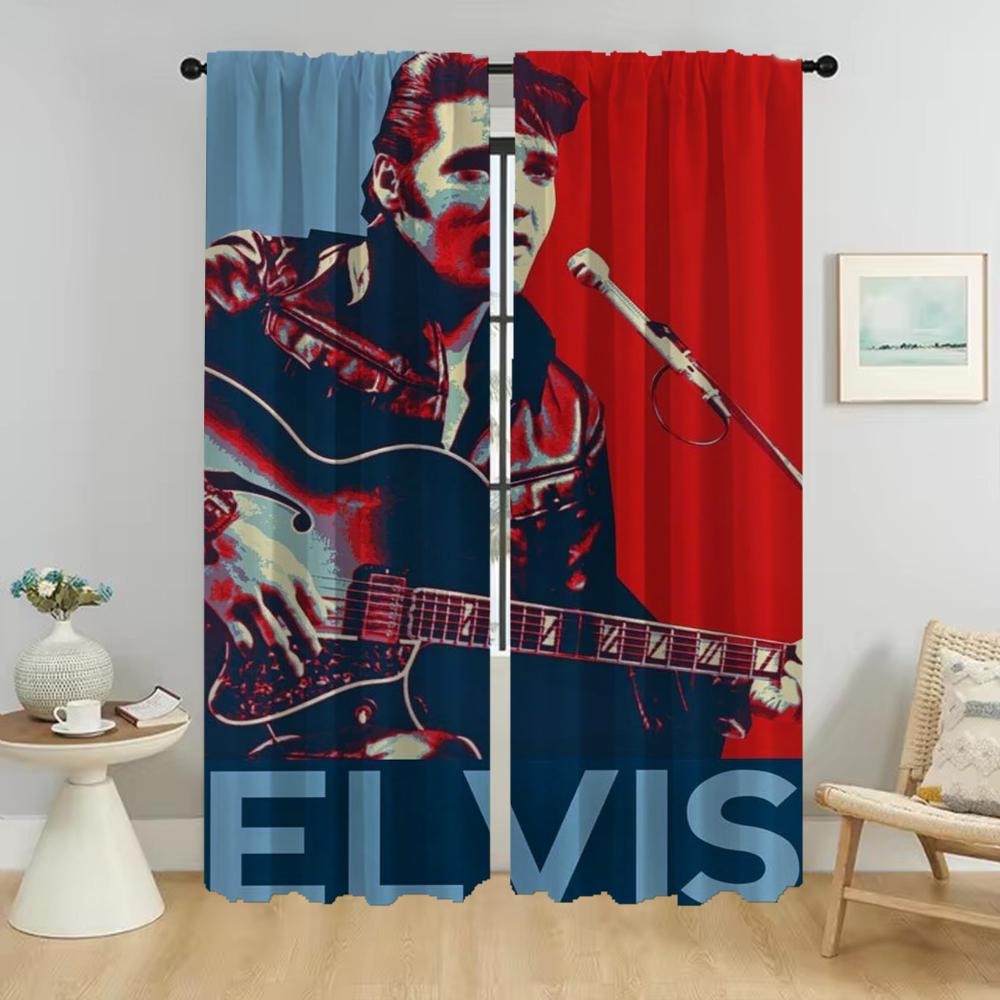 Elvies Window Curtain for Room 2 Panel Curtains for Bedroom Partition Home Interior Curtains Shades Living Kitchen Blackout