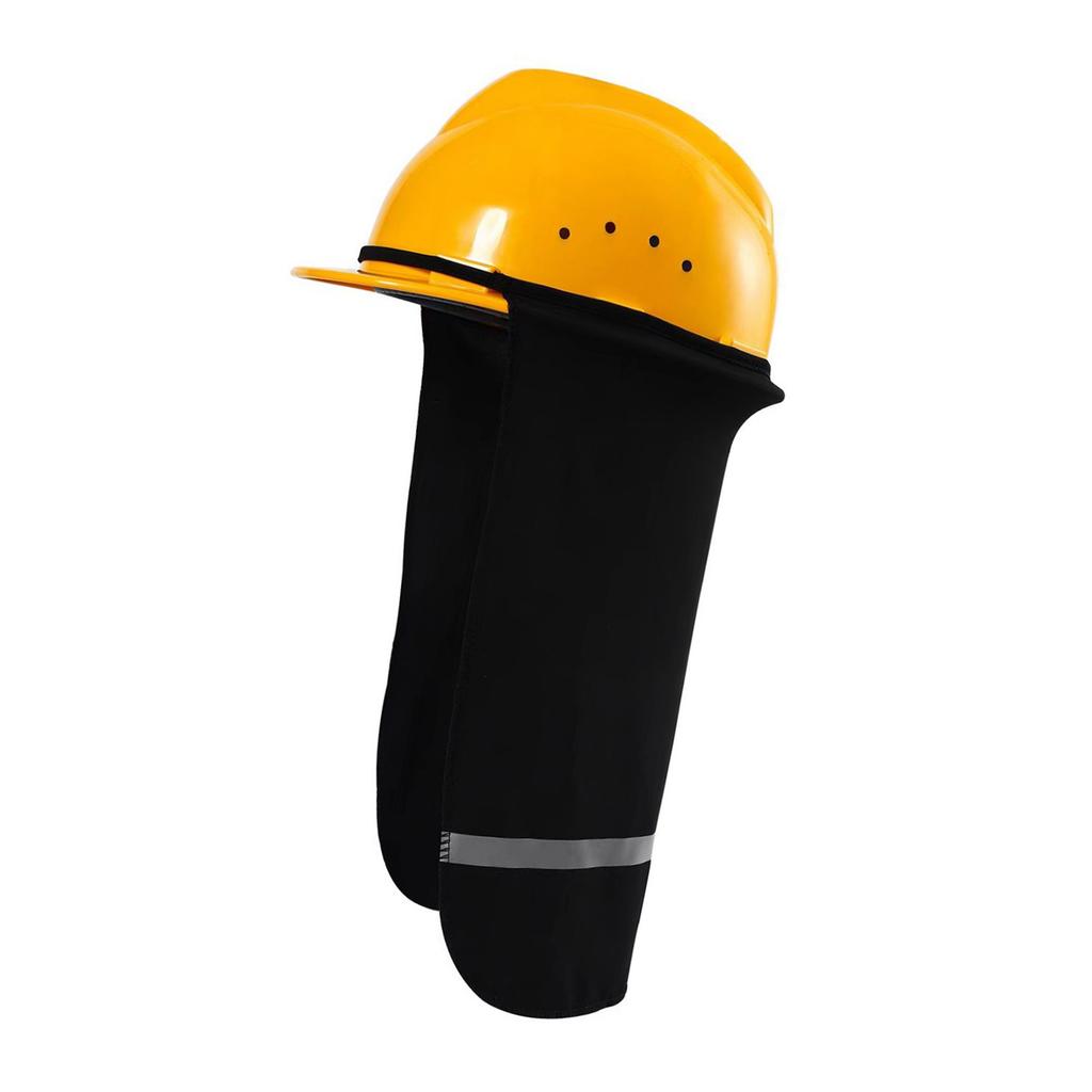 Safety Hat Sunshade Sun Blocking Reflective Stripes Neck Cover for Adult Outdoor Sport Workplaces Safety Helmet