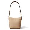 Felix Pebble Removable Shoulder Strap Leather Bucket Bag Women Bags Beige 175861-271