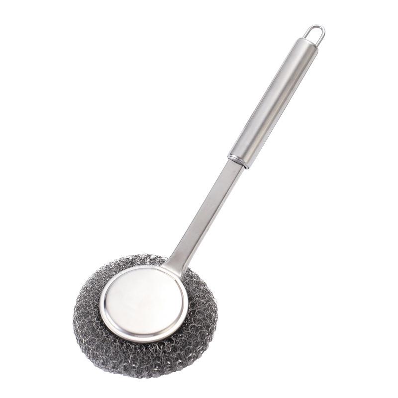Stainless Steel Long Handle Kitchen Pot Brush