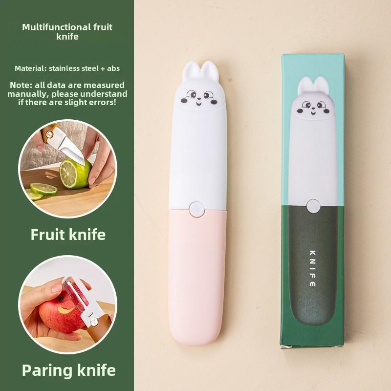 

Многофункциональный нож для фруктов два в одном нож для чистки овощей двухсторонний нож для чистки фруктов общежитие многоцелевой инструмент для чистки розовый