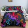Sea Turtle Duvet Cover Set Pillow Cases Ocean Animal Turtle Bedding Set Queen King Kids Home Textiles Map Coral Soft Quilt Cover