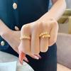 Cold Wind Wheat Ear Leaf Ultra-fine Ring Women's Fashion Personality Trendy Niche Design Index Finger Ring Jewelry
