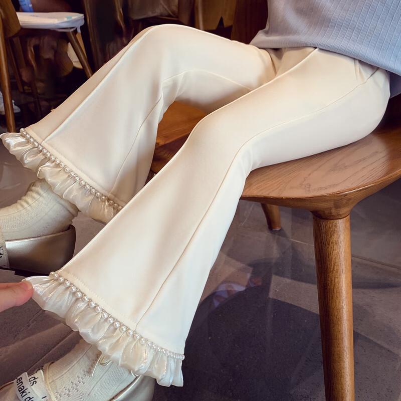 MIMIHELLO Girls  High-Waist Flared Pants 110