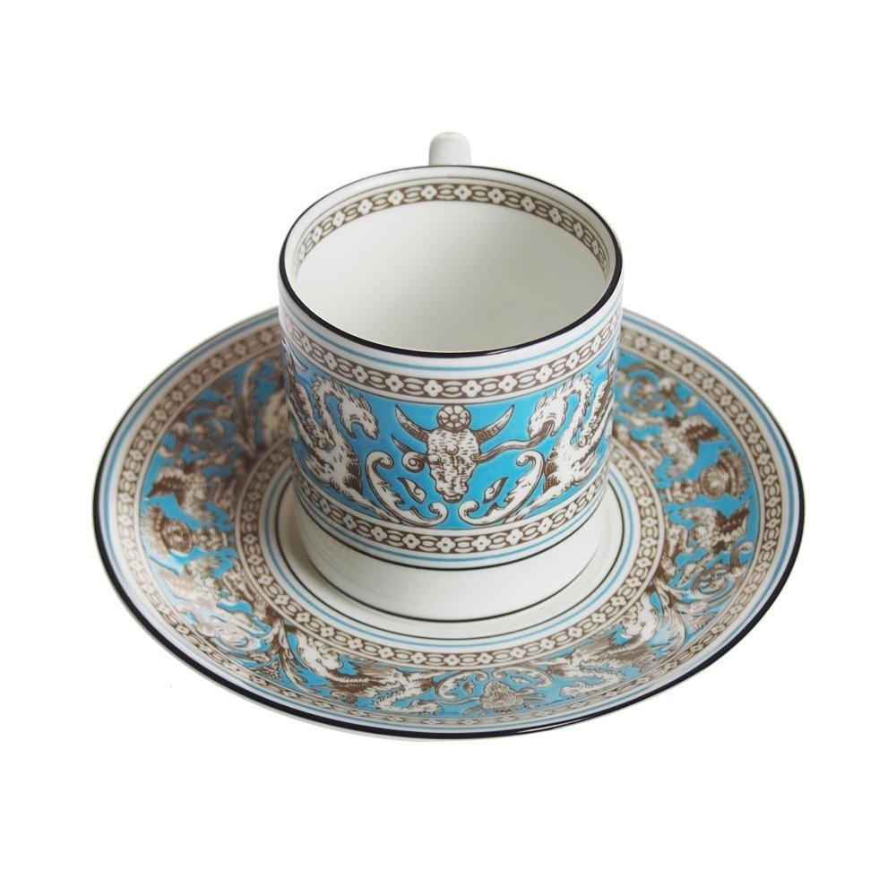 Wedgwood Florentine Turquoise Coffee Cup Saucer Bond [Item]