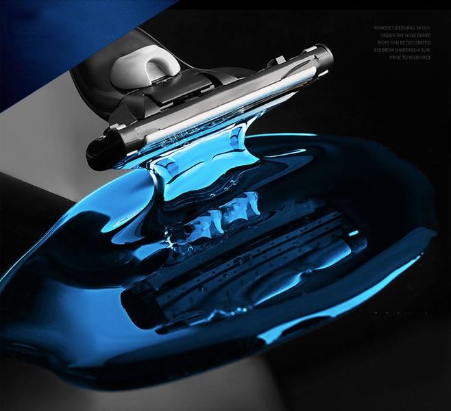 1 Λαβή+4 Τεμ. Συνδυασμός Λεπίδων Αναβάθμιση Ποιότητας Συνδυασμός Ξυραφιού 3 Στρωμάτων Ανδρικό Ξυράφι Αποτρίχωσης