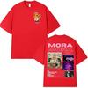 Rapper Mora Microdosis Tour Album 2025 Graphic T Shirt Unisex Hip Hop Fashion Vintage Cotton Short Sleeve Tshirt Unisex Streetwear