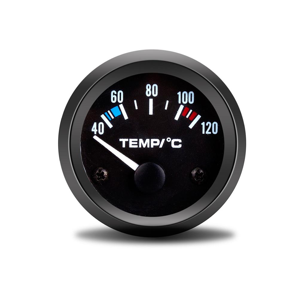 52mm Water Temperature Gauge 40~120Celsius for Car Engine Digital Thermometer Water Temp Sensor Vehicle Meter Black Shell Custom