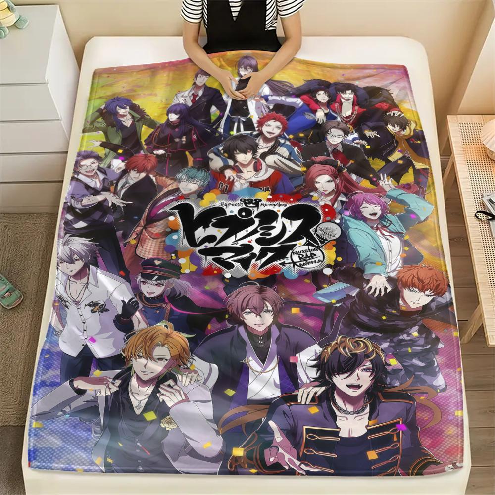 1Pc Hypnosis Mic Print Flannel Blanket, High quality Comfortable for All Seasons, Home Decor, Warmth and Comfort, Perfect for Christmas Gifts