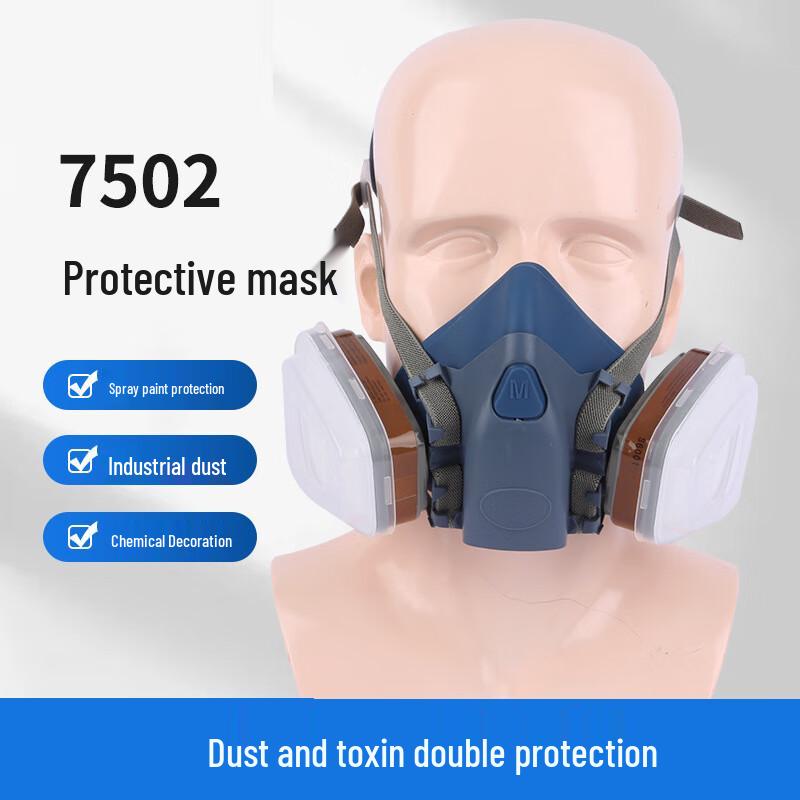 MOREYUN7502 Silicone Half-Face Respirator Mask