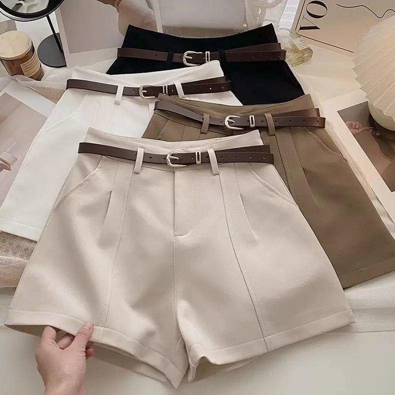 2026 Plus Size Women’s Loose Hot Pants: Slimming A-Line Wide Leg Shorts with Niche Design for Spring/Summer