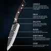 3PCS Stainless Steel Utility Knife Chef Knife Sashimi Knife Boning Knife Multipurpose Knife Kitchen Scissors