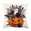 Halloween Pillow Covers Pumpkin Ghost Print Couch Throw Pillow Case Cushion Cover for Sofa Bed Holiday Decor 45x45cm