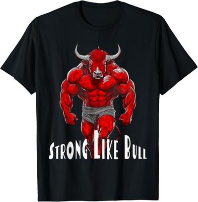 Stark wie ein Stier Powerlifting Bodybuilding Trainings-T-Shirt