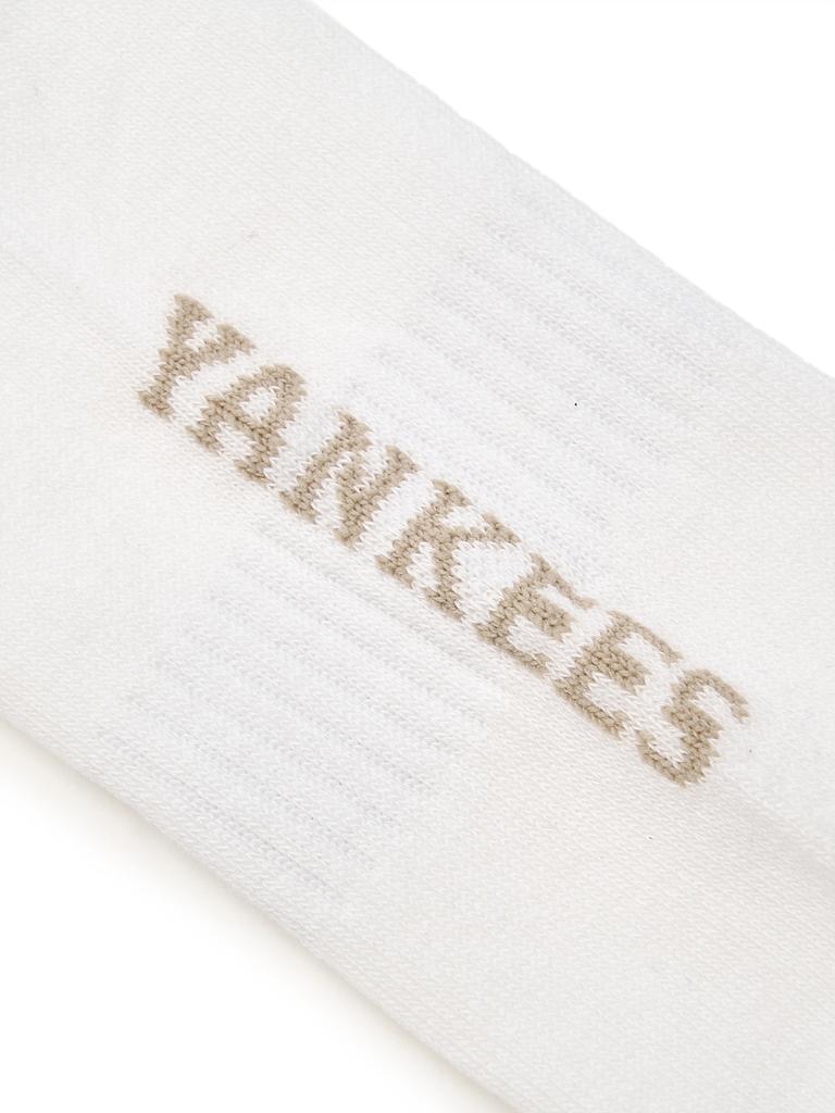Emelbi Daily Small Logo Mid-Calf Socks Ny (White)