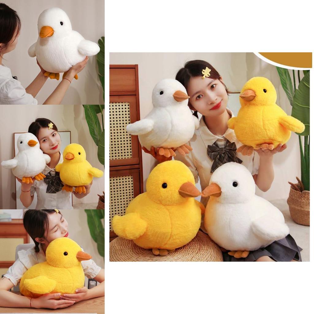 Adorable Cartoon Yellow Duck Plush Toy Soft Stuffed Animal For Kids Cozy Cuddly Gift