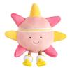 35cm Fun Cute Sun Plush Doll Pillow Colorful Roller Skating Rainbow Smile Sun Sky Plush Toy Home Decor Gift For Kids