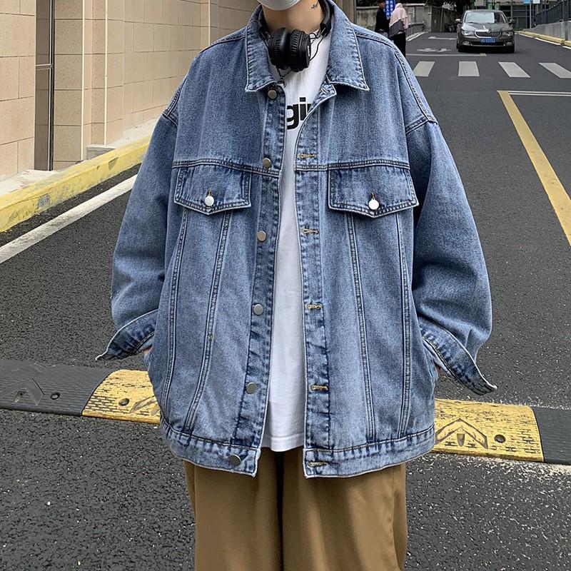 2022 Spring & Autumn Men's Trendy Korean Style Loose Denim Jacket