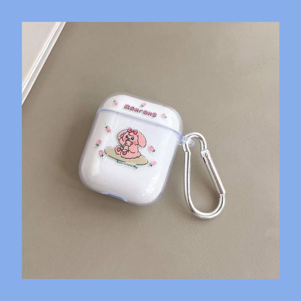 Cartoon AirPods1/1st generation Apple earphone case Pro1st generation Bluetooth earphone case Transparent earphone case Soft