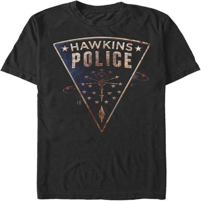 Camiseta Stranger Things para Hombre Grande y Alto Policía de Hawkins Ratas