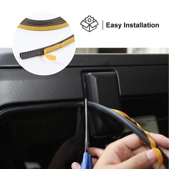 Rear Door Tailgate Windshield Rubber Seal Strip For Ford Bronco -25 Black