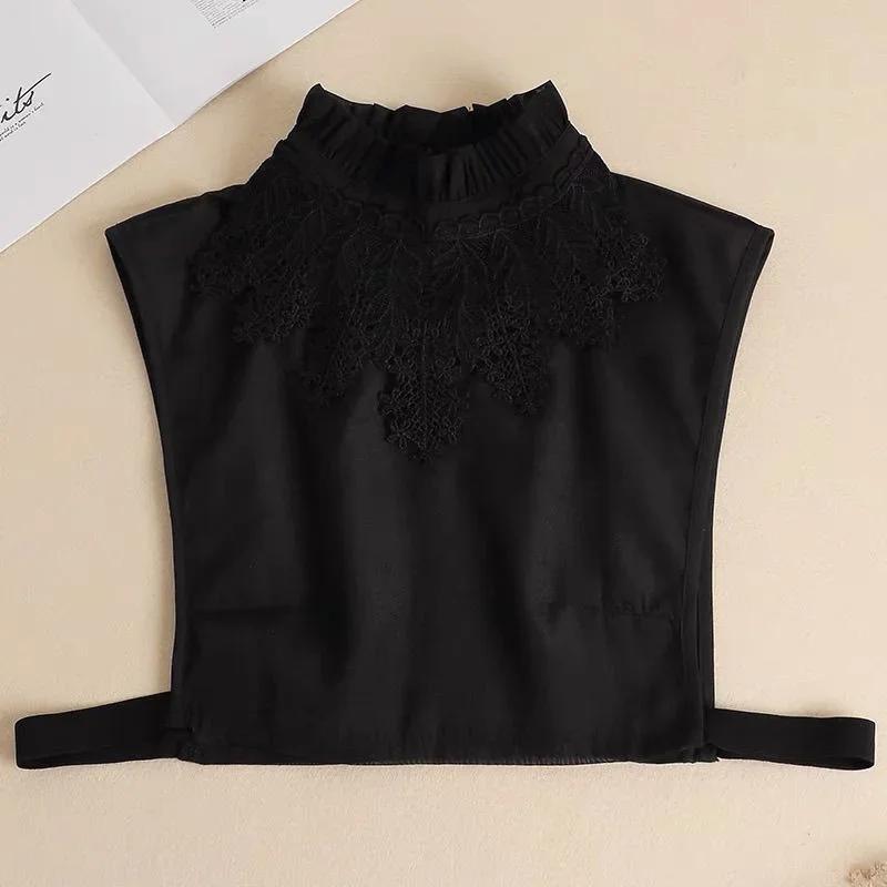 Fake Collar New Women Spring Autumn Versatile Sweaters Fashion Trend Lace Chiffon Popular Western Decorative