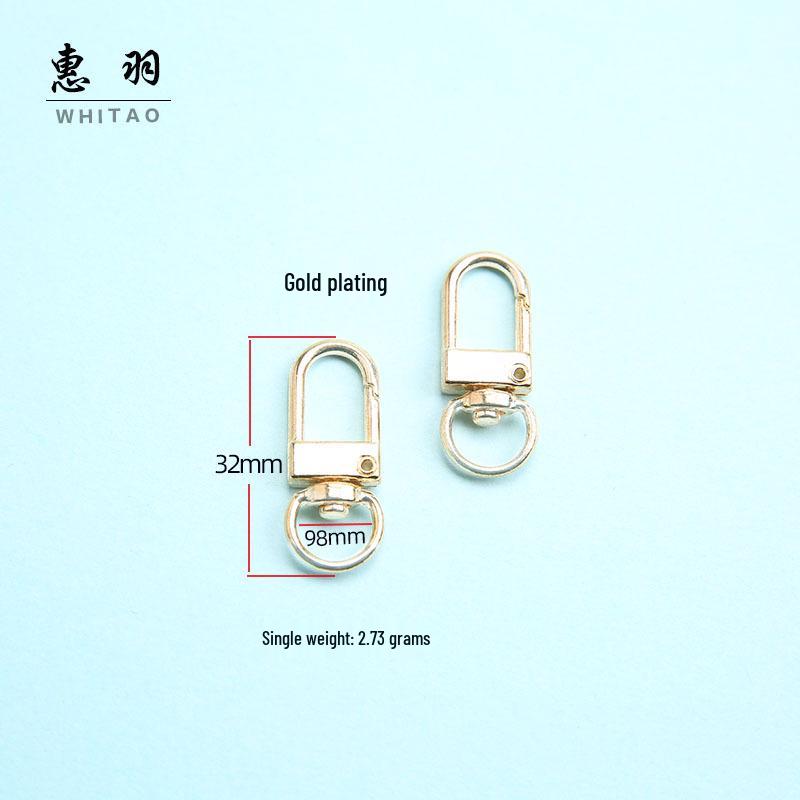 Versilbertes Metall Druckgusslegierung Türschnalle Schlüsselanhänger - Handtaschenzubehör