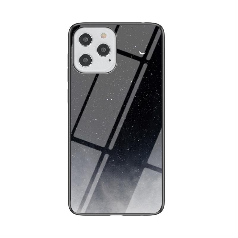 Applicable To IPhone16 Mobile Phone Case 14Promax Apple 15 Protective Case Simple 1213 Starry Sky Glass Case