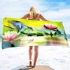 Oversize Beach Towel Clearance Towels,Water Lily Cool Travel Pool Towel, Quick Dry Sand Free Beach Towels Ideal Gift for Women