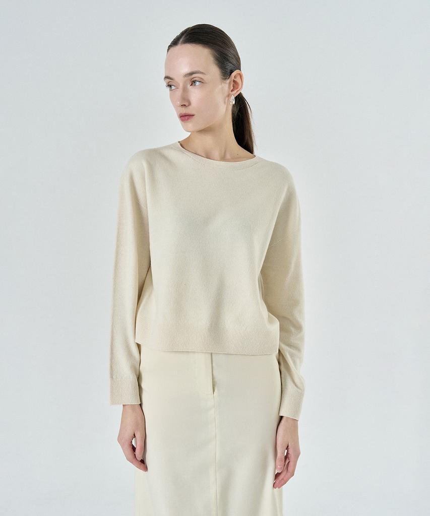 PELOTE Wholegarment Round Knit Top (3 Colors)