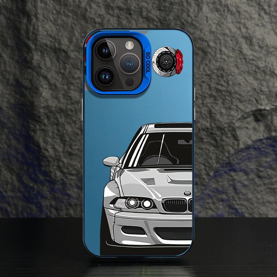 Phone Case for iPhone 11 12 13 Pro Max 17 Air 14 15 16 Plus 16e Soft Shell JDM Sprot Car
