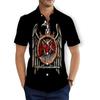 CAVVING Stampa 3D BAND SLAYER Camicie Casual alla Moda da Uomo/Donna Maniche Corte Ampie Traspiranti T01