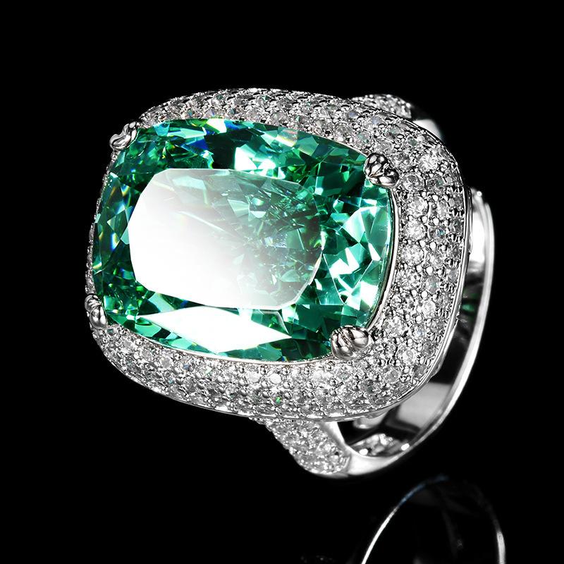 WNFU Women's Jewelry Set, Paraiba Green, Copper