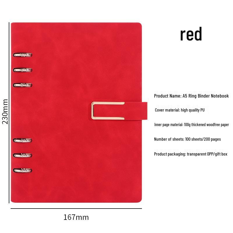 Caiet A5 Personalizabil cu Foi Mobile și Cutie Cadou - Jurnal de Birou și Carnet de Procese-Verbale