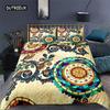 Ethnic Bohemian Mandala Duvet Cover King Queen European Flowers Vintage Bedding Set Geometric Retro Style Polyester Quilt Cover