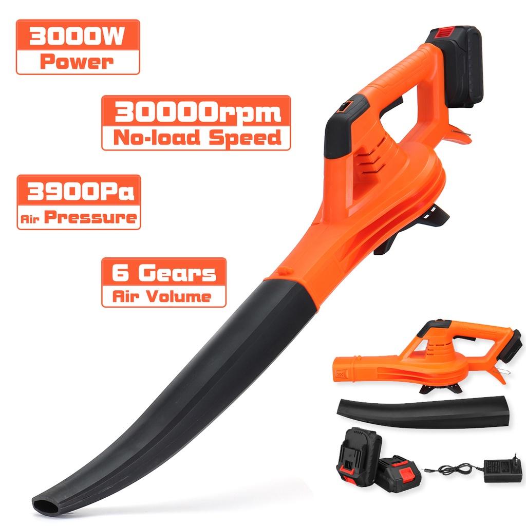 3000W Portable Cordless Leaf Blower High-Power Snow Blower 8VF Electric Air Blower Rechargeable Leaf Blower With Battery
