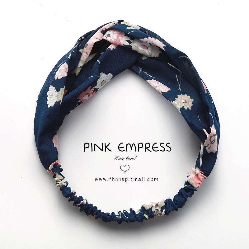 Korean Spring-Summer Elastic Chiffon Silk Headband for Women – Hair Accessories, Sports & Face Washing