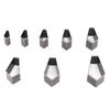 8pcs Leather Die Cutter Hollow Punching Tool Diamond Shape Cutting Mold Punching Die Set for Bag