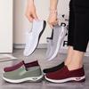 Fashion Lightweight Elastic Slip On Casual Shoes Woman Soft Sole Breathable Knitting Sneakers Woman Comfortable Non Slip Walking Shoes