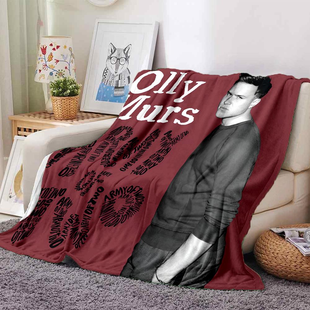 Olly Murs Theme Printed Blanket - Perfect for Couch, Bed, Travel & Outdoor Use | Machine Washable, Cozy & Durable.