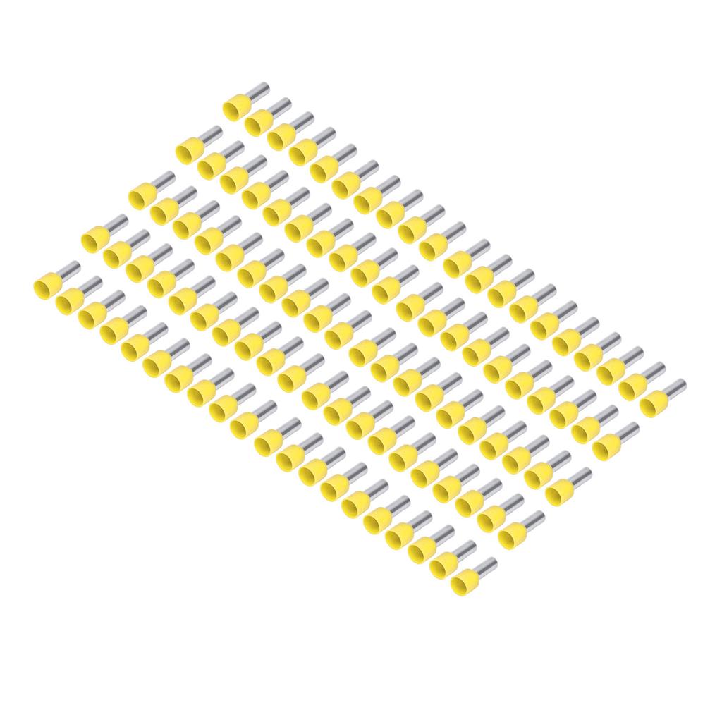 100 bucăți terminale izolate PVC, tub rotund, conector cu sertizare din cupru pentru fir 8AWG E10‑18