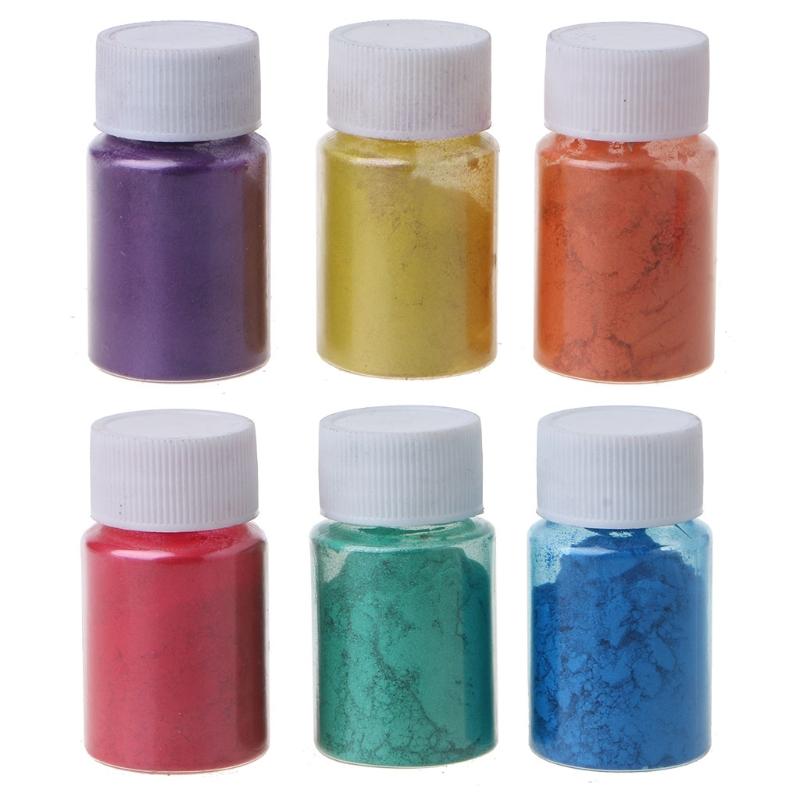 Glimmerpulver Pigment für Nagelglitzer Kosmetikharz mit Perlmutt-Glanz für DIY Seifenherstellung DIY Bastelarbeiten