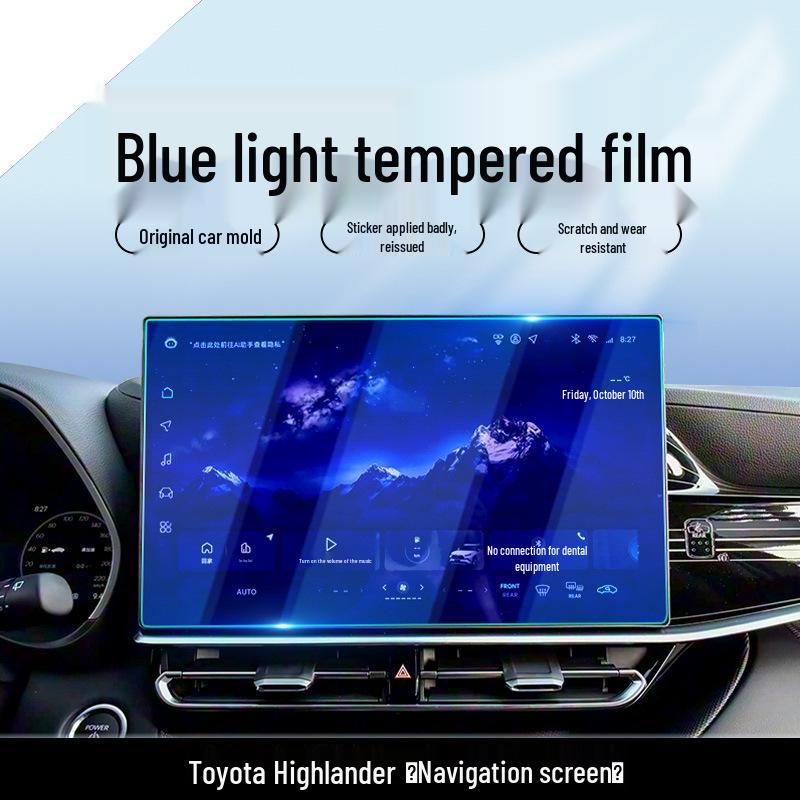 Tempered Screen Protector for Toyota Highlander 26-Model Navigation Dashboard