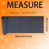 39.37x15.75in Self-Adhesive Cat Scratcher Mat, Sisal-Polyester Furniture Protector, Removable Wall-Mountable for Indoor Cats