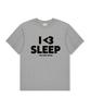 Deomopeuhauseu I Love Slip Oversized Short Sleeve T-Shirt Melange Gray