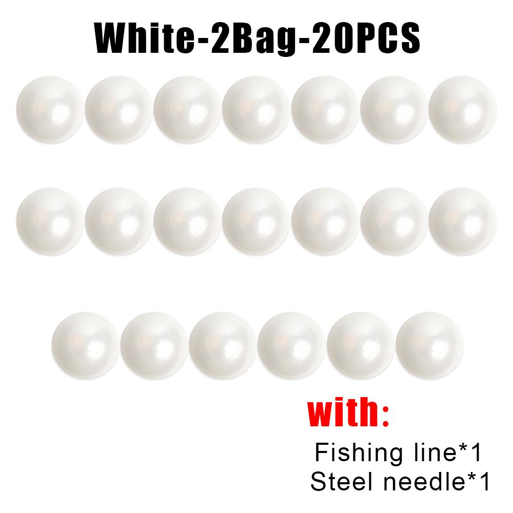Wedding Backdrop Hanging Decor, Faux Pearl White Round Ball Ornament, DIY Beaded Garland for Ceremony Decoration