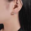 Korean Style Geometric Circle Earrings: Elegant, Versatile Ear Jewelry for Women and Students