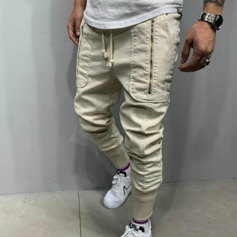 Ropa de trabajo casual de moda para hombre pantalones de tirate casual  triple camiseta parche bolsillo elástico pantalones de pie comprar a buen  precio — entrega gratuita, reseñas reales con fotos — Joom